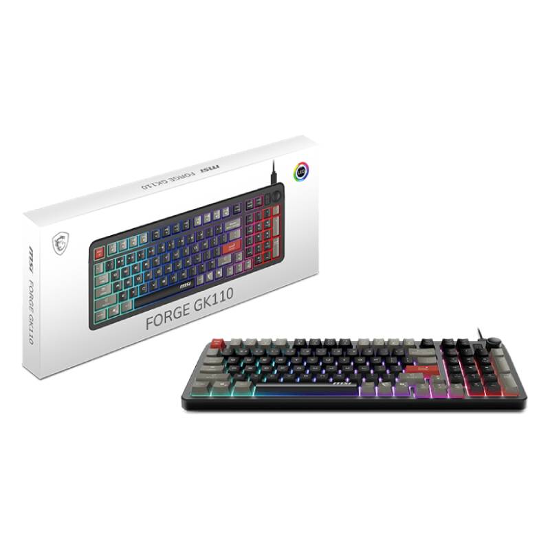 Clavier Gamer Filaire MSI FORGE GK110 AZERTY - Noir - Image 5
