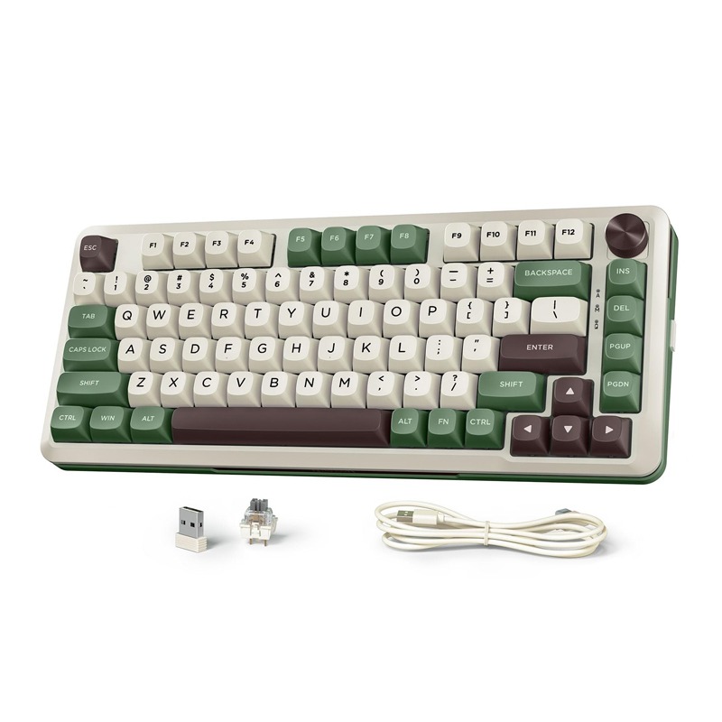 Clavier Gamer REDRAGON CYRUS PRO K681CGC RGB - Vert et Beige - Image 2