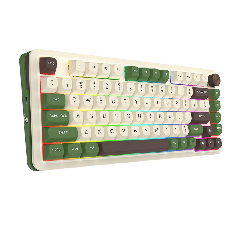 Clavier Gamer REDRAGON CYRUS PRO K681CGC RGB - Vert et Beige - Image 3