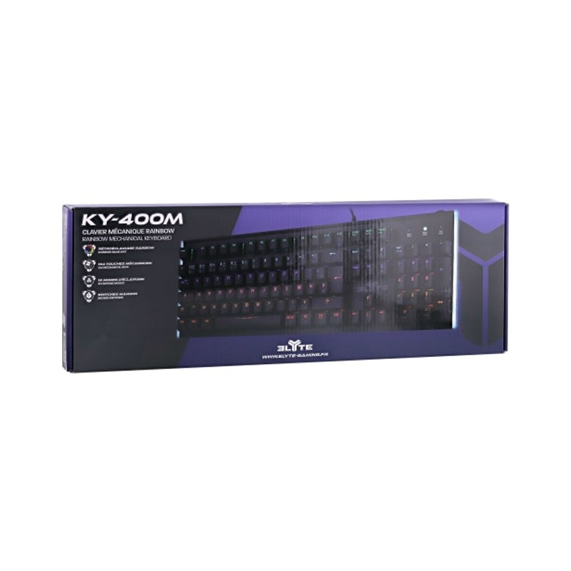 Clavier Gamer Filaire TNB ELYTE mécanique KY-400M - Noir - Image 3