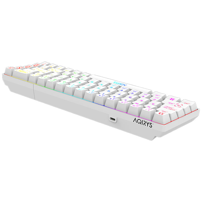 Clavier Gamer Mécanique AQIRYS MIRA 100% Anti-ghosting RGB - Blanc - Image 5