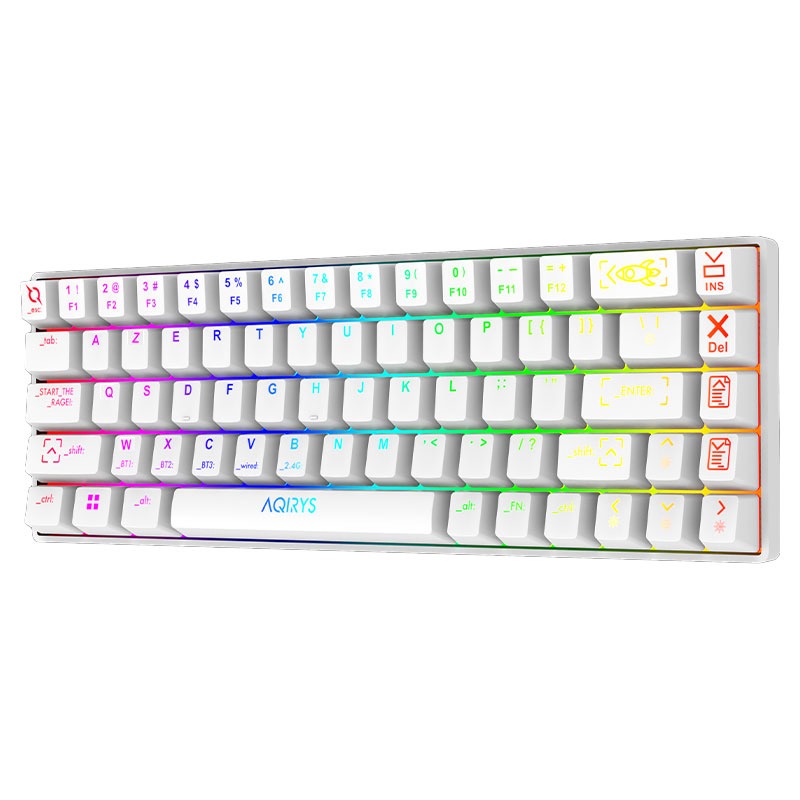 Clavier Gamer Mécanique AQIRYS MIRA 100% Anti-ghosting RGB - Blanc - Image 2