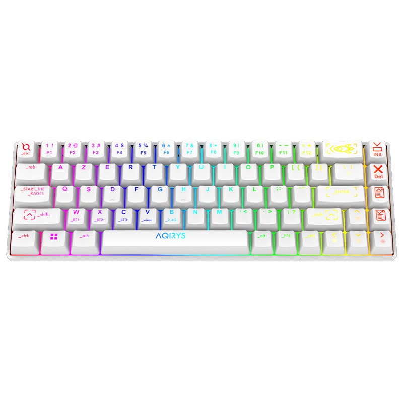 Clavier Gamer Mécanique AQIRYS MIRA 100% Anti-ghosting RGB - Blanc - Image 3