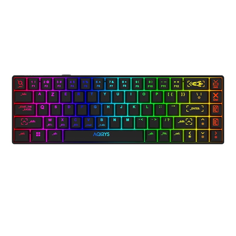 Clavier Gamer Mécanique AQIRYS MIRA 100% Anti-ghosting RGB - Noir, Photo boutique MyTek chez MyTek