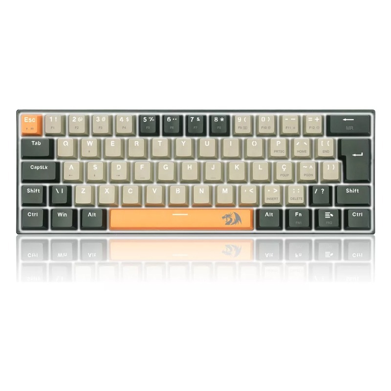 Clavier Gamer Mécanique REDRAGON Lakshmi K606 Switch Rouge - Noir et Gris - Image 3