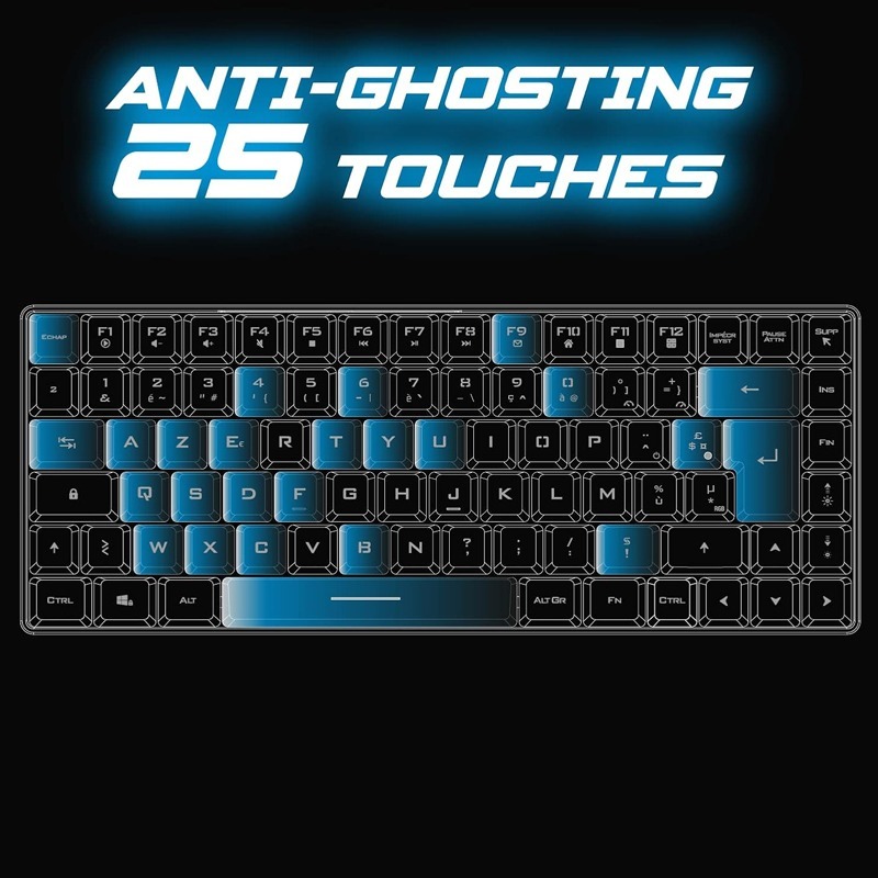 Clavier Gamer Sans Fil SPIRIT OF GAMER Elite-K70 RGB - Noir - Image 5