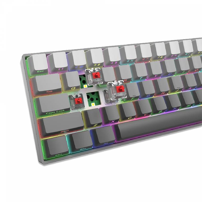 Clavier Gamer WHITE SHARK RGB NUNCHAKU US Gris - GK-007711 - Image 5