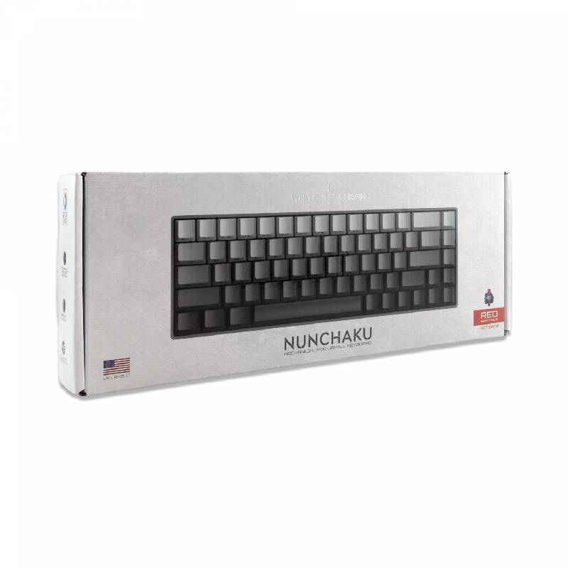Clavier Gamer WHITE SHARK RGB NUNCHAKU US Gris - GK-007711 - Image 8