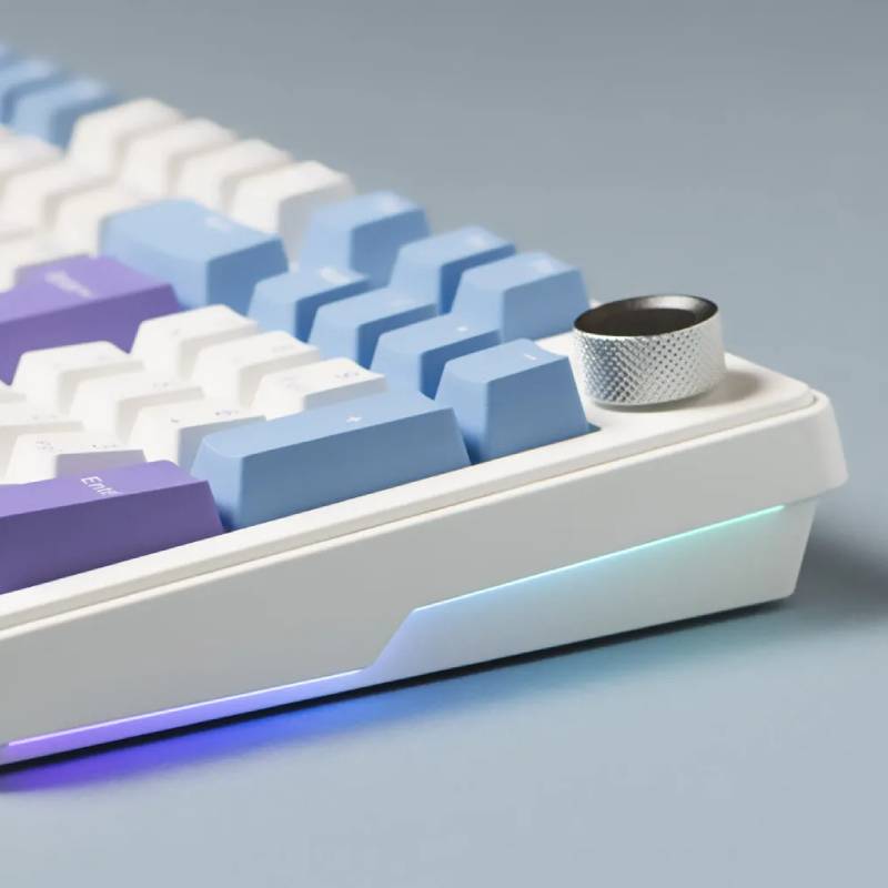Clavier Sans Fil Gaming G-LAB keys Elite 400 RGB - Blanc et Bleu - Image 4