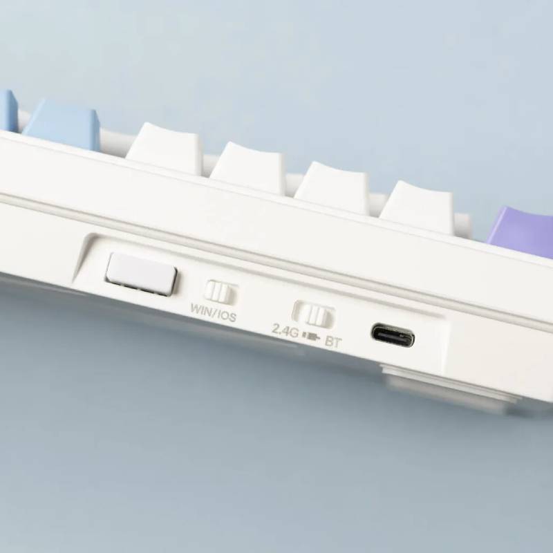 Clavier Sans Fil Gaming G-LAB keys Elite 400 RGB - Blanc et Bleu - Image 5