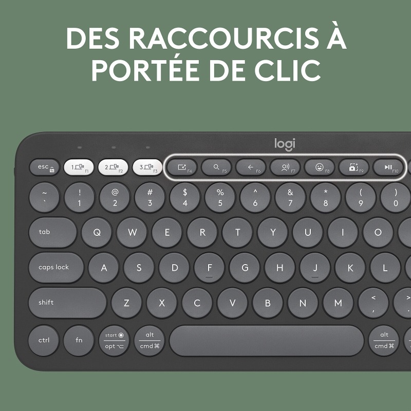 Clavier Sans Fil LOGITECH K380 - Graphite - Image 3