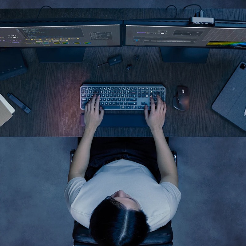 Clavier Sans Fil LOGITECH MX KEYS S Azerty - Graphite - Image 6