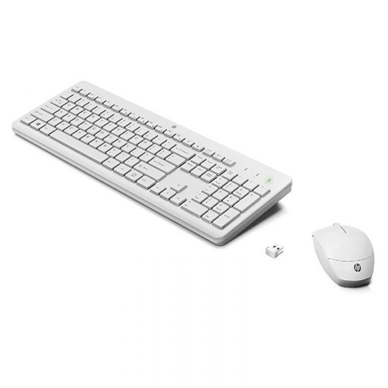 Clavier Avec Souris HP 230 Sans Fil Azerty - Blanc - Image 2