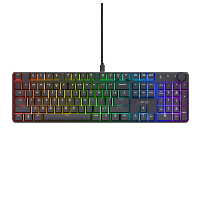 Clavier Gamer Filaire Mécanique TRUST TORIX GXT866 - Noir - Image 3