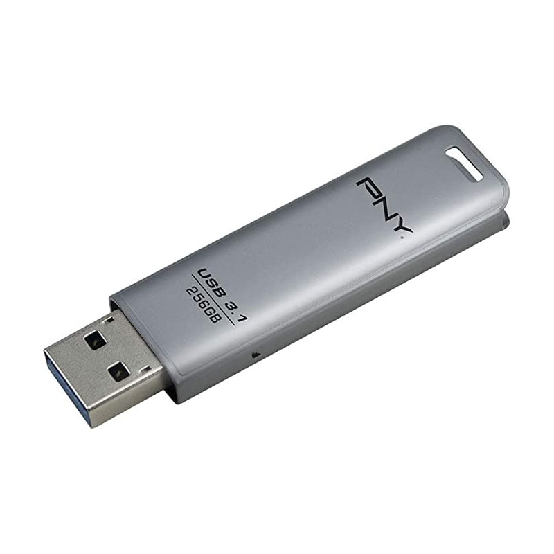PNY FD256ESTEEL31G-EF lecteur USB flash 256 Go 3.2 Gen 1 (3.1 Gen 1) Acier inoxydable, Photo boutique MyTek chez MyTek