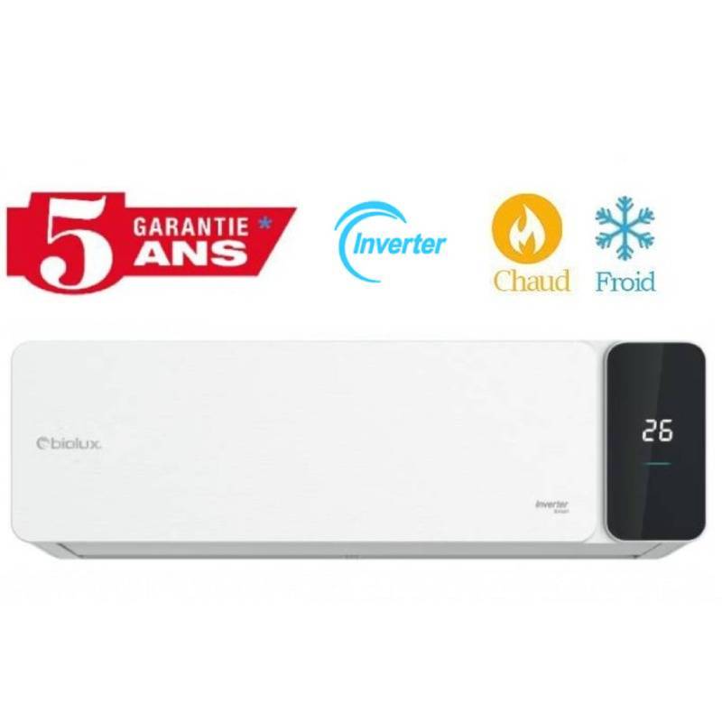 Climatiseur BIOLUX Inverter 12000 BTU Chaud / Froid - Garantie 5 ans