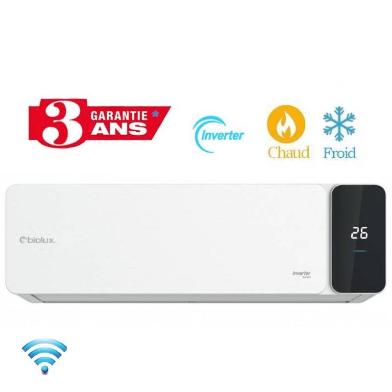 Climatiseur BIOLUX INVERTER Smart 24000 BTU Chaud / Froid -  Garantie 3ans