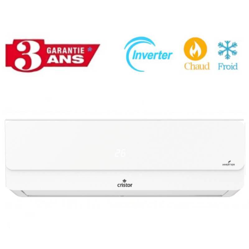 Climatiseur CRISTOR 18000 BTU  Tropicalisé Inverter M4I T3 Chaud Froid - Garantie 3 Ans