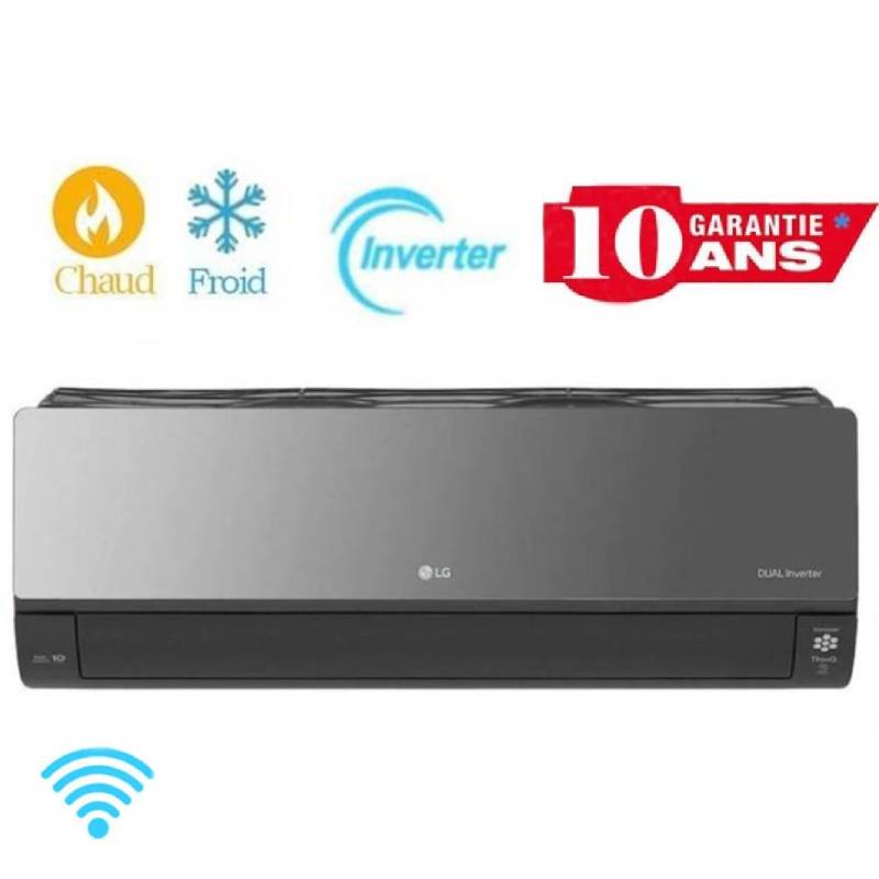 Climatiseur Dual Inverter LG 18000BTU Chaud Froid ARTCOOL Mirror WiFi - Garantie 3ans