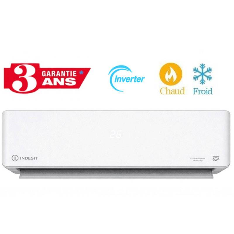 Climatiseur Indesit 12000 BTU Inverter Chaud/Froid - Garantie 3 Ans
