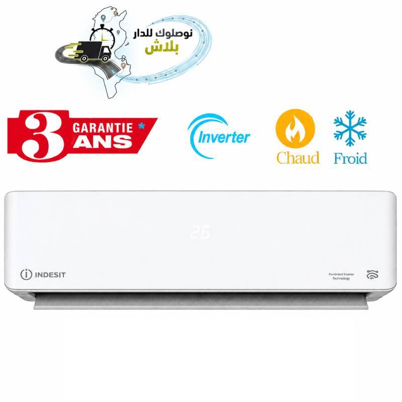 Climatiseur Indesit 9000 BTU Inverter Chaud & Froid Blanc, Photo boutique MyTek chez MyTek