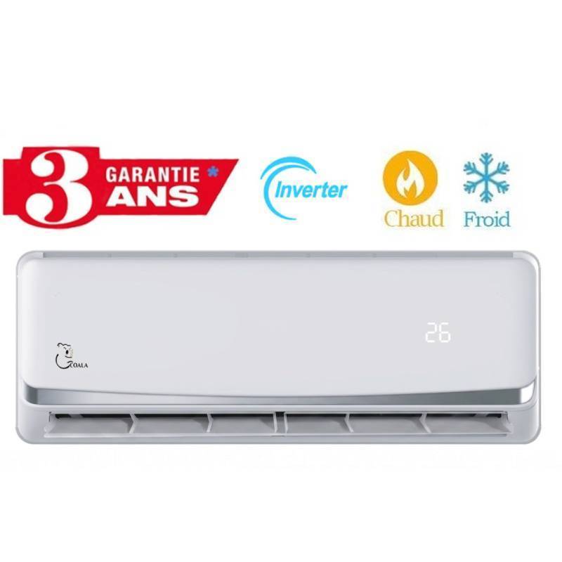 Climatiseur Inverter COALA Chaud / Froid 12000 BTU - Garantie 3 ans