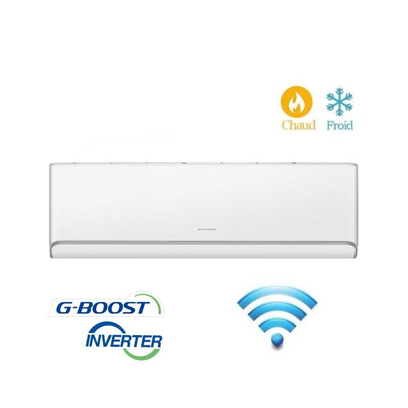 Climatiseur GREE G-boost 12000 BTU Chaud/Froid Inverter Tropicalisé