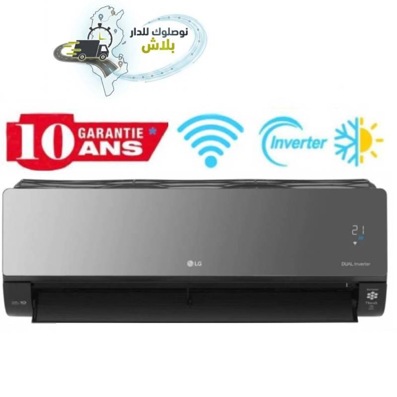 Climatiseur LG 12000 BTU Smart Chaud & Froid Noir ARTCOOL MIRROR UVnano, Photo boutique MyTek chez MyTek