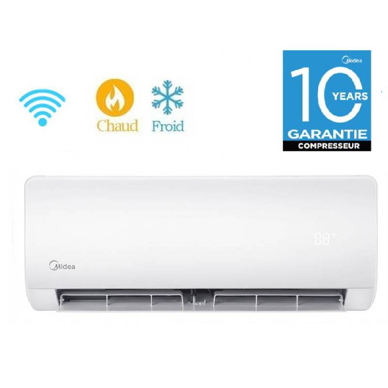 Climatiseur Midea Smart 12000 BTU Chaud & Froid - Garantie 3ans