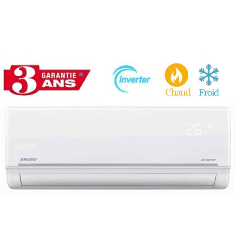 Climatiseur NewStar Inverter 12000 BTU Chaud/Froid - Garantie 3 Ans