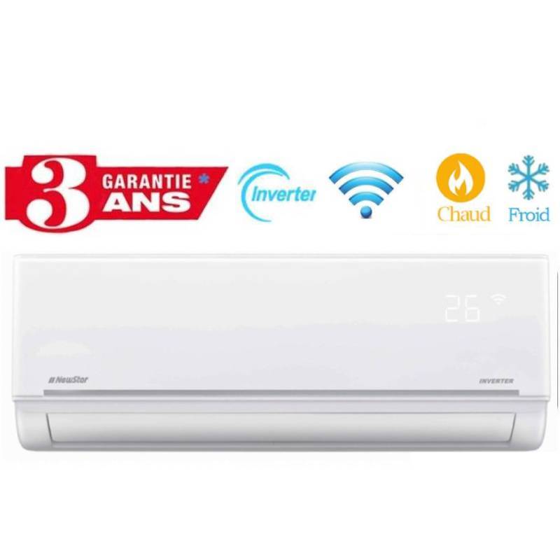 Climatiseur Inverter NewStar Smart 24000 BTU  Chaud/Froid - Garantie 3 ans