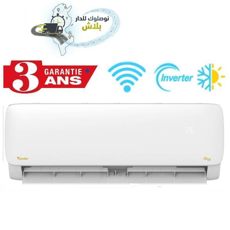 Climatiseur Condor 18000 BTU Alpha X Tropicalisé Inverter Chaud & Froid Smart - Blanc