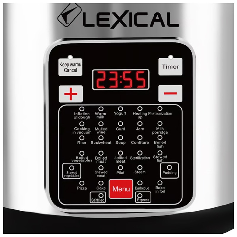 Cocotte Électrique LEXICAL LRC-3410 900 Watts 5L - Inox - Image 2
