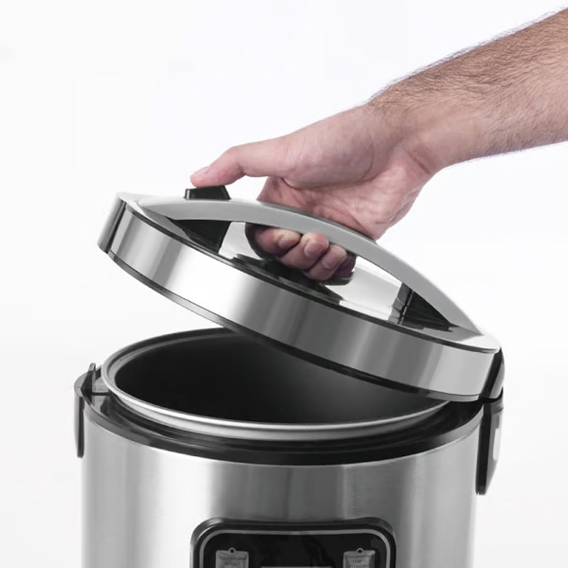 Cocotte Électrique LEXICAL LRC-3410 900 Watts 5L - Inox - Image 3