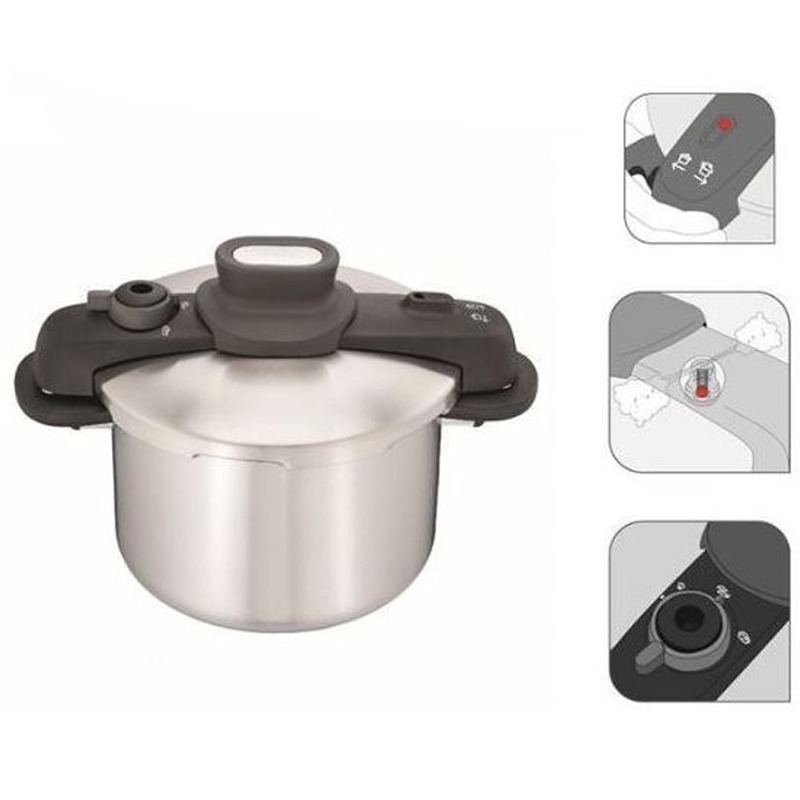 Cocotte TEFAL P3530734 6 Litres Secure 5 Compact - Inox - Image 2