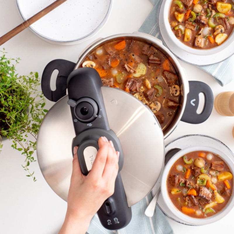 Cocotte TEFAL P3534446 8 Litres Secure 5 Compact - Inox - Image 3