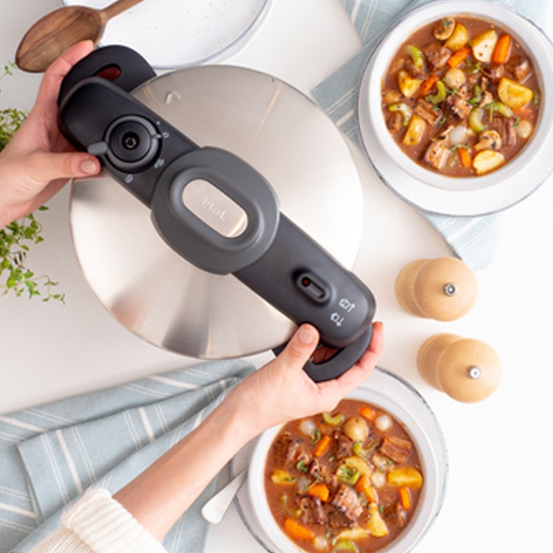 Cocotte TEFAL P3534446 8 Litres Secure 5 Compact - Inox - Image 4