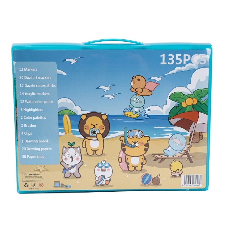 Coffret Inspiration Art Set de 135 Pièces de Coloriage Pour Enfants 
