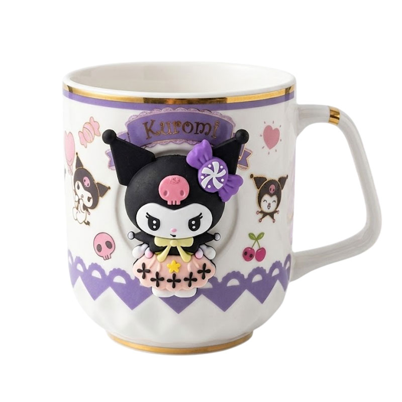 Coffret Mug Kuromi Avec Cuillère 11951-40 - Noir