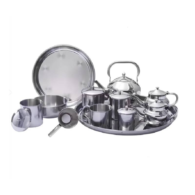 Coffret Service à Thé Ironix 12 Pièces 18/10 - Inox