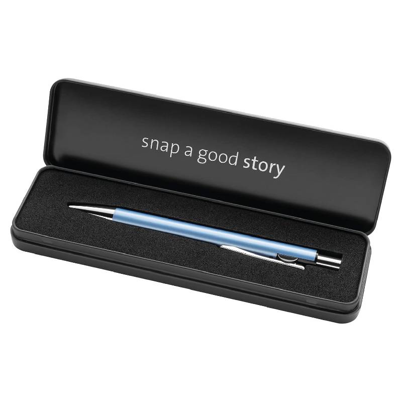 Coffret Stylo à Bille PELIKAN Snap Metallic - Bleu ciel - Image 2