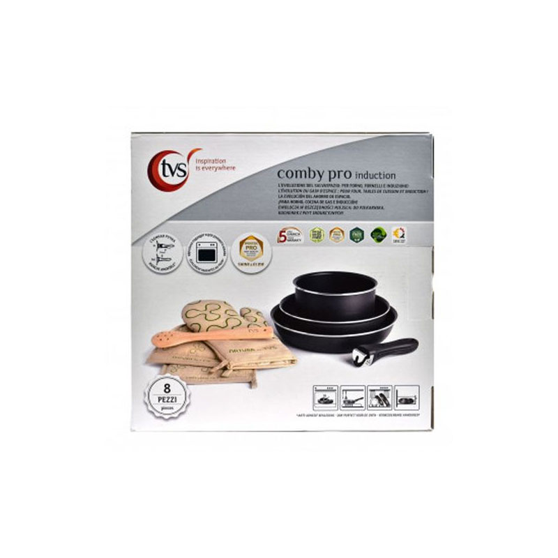 Combi Pro Induction TVS TVAL33195 De 8 Pièces - Noir - Image 4