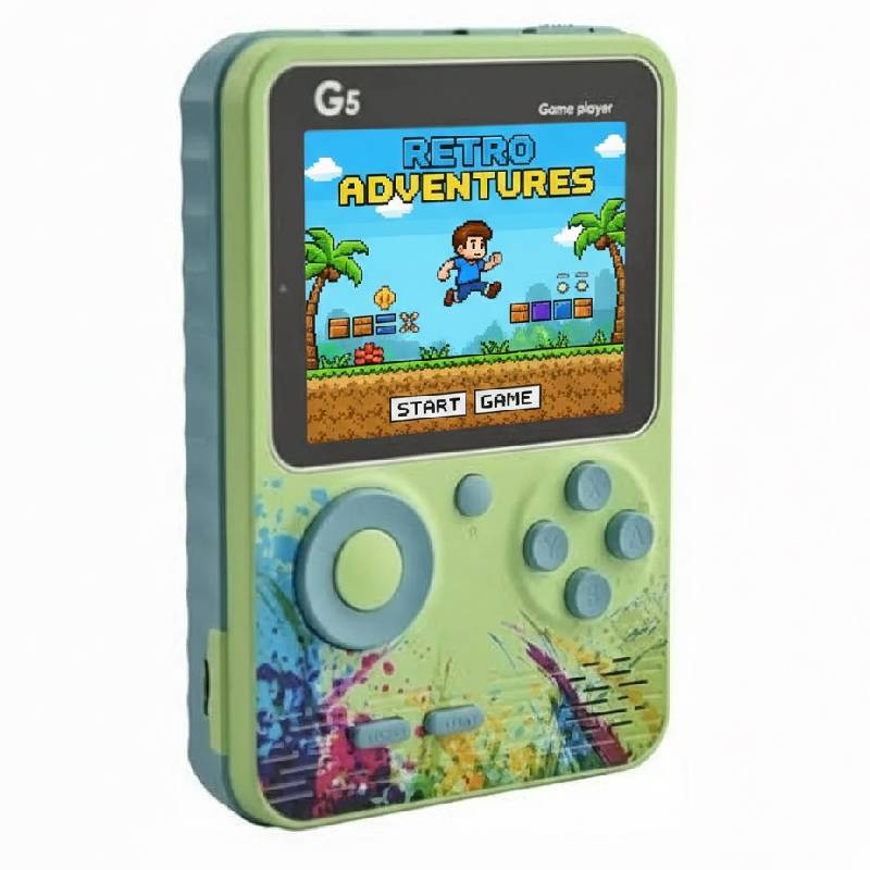 Console De Jeu G5 Pour Enfants 500 Jeux intégrés - Vert - Image 2