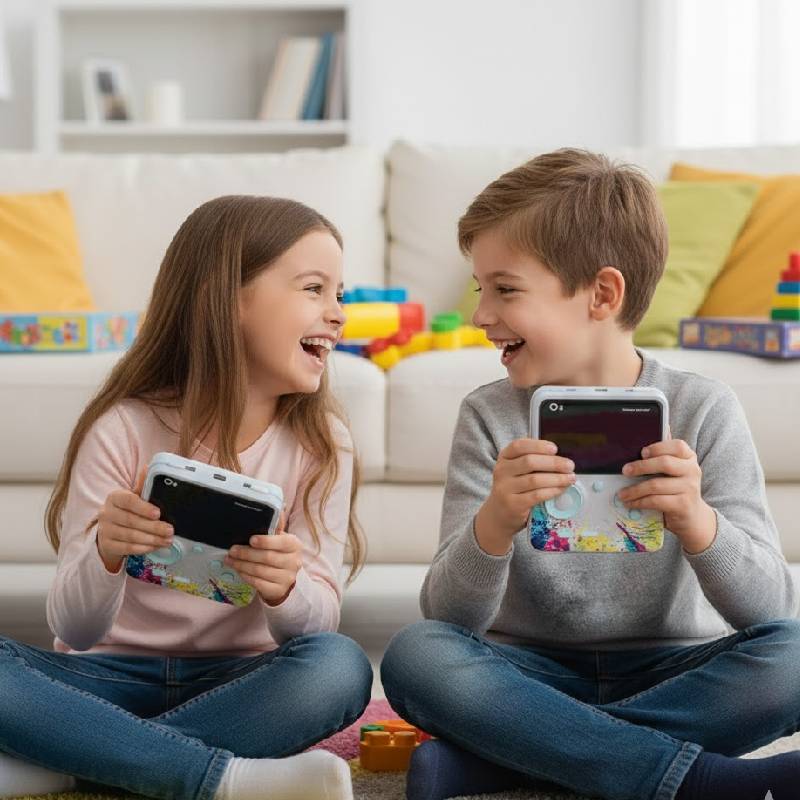 Console De Jeu G5 Pour Enfants 500 Jeux intégrés - Gris - Image 3