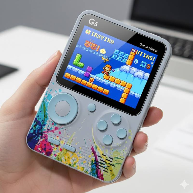 Console De Jeu G5 Pour Enfants 500 Jeux intégrés - Gris - Image 2