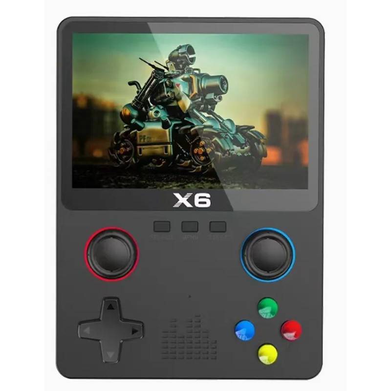 Console de Jeu Portable X6 1000 Jeux Intégrés - Noir 