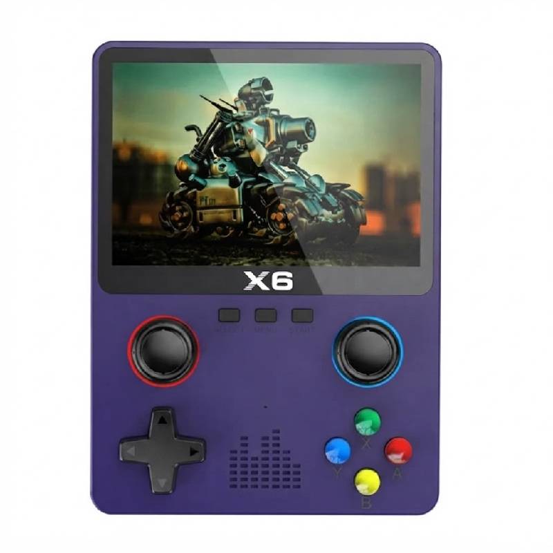 Console de Jeu Portable X6 IPS HD 3.5" - Violet