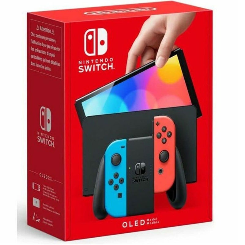 Console de Jeux NINTENDO Switch Oled - Rouge & Bleu - Image 5