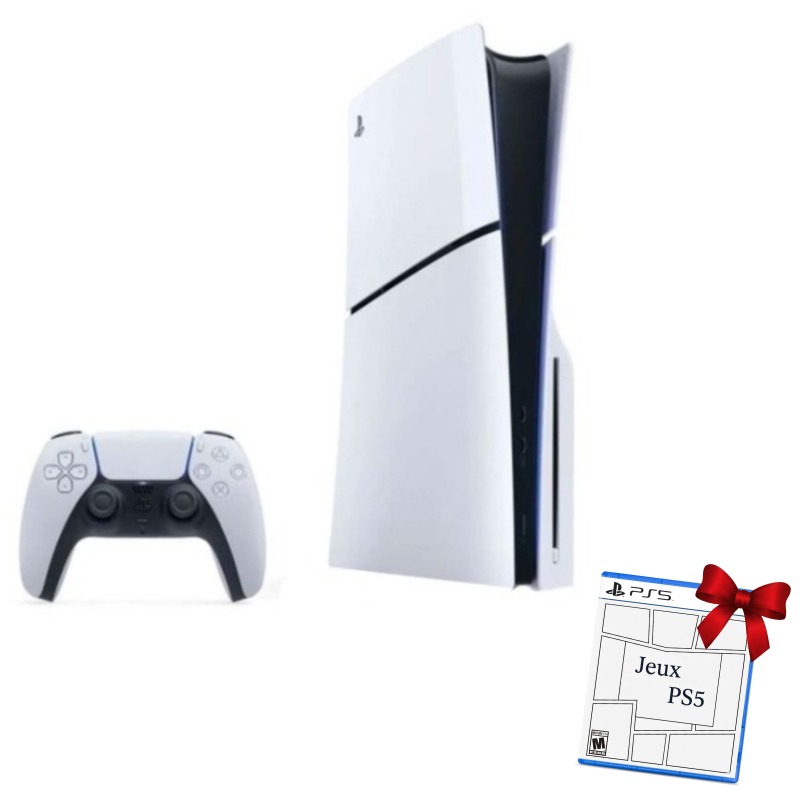 Console De Jeux SONY Playstation 5 Slim Avec CD Gratuit 