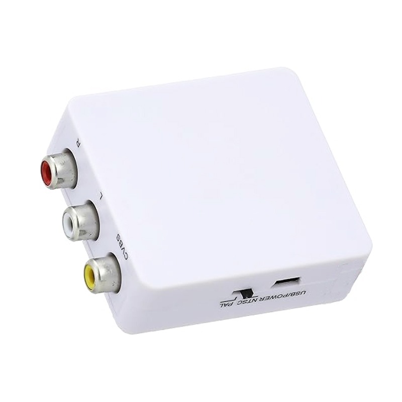 Convertisseur HDMI Vers 3 RCA + Micro-USB HDTV - Blanc - Image 2